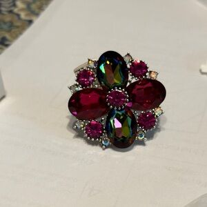 Park Lane Green and Red Cocktail Ring